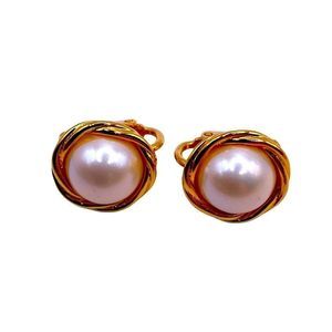 𝅺vintage Marvella Clip-On Earrings Imitation Pearl